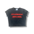 “Just a Girl” Crop Top