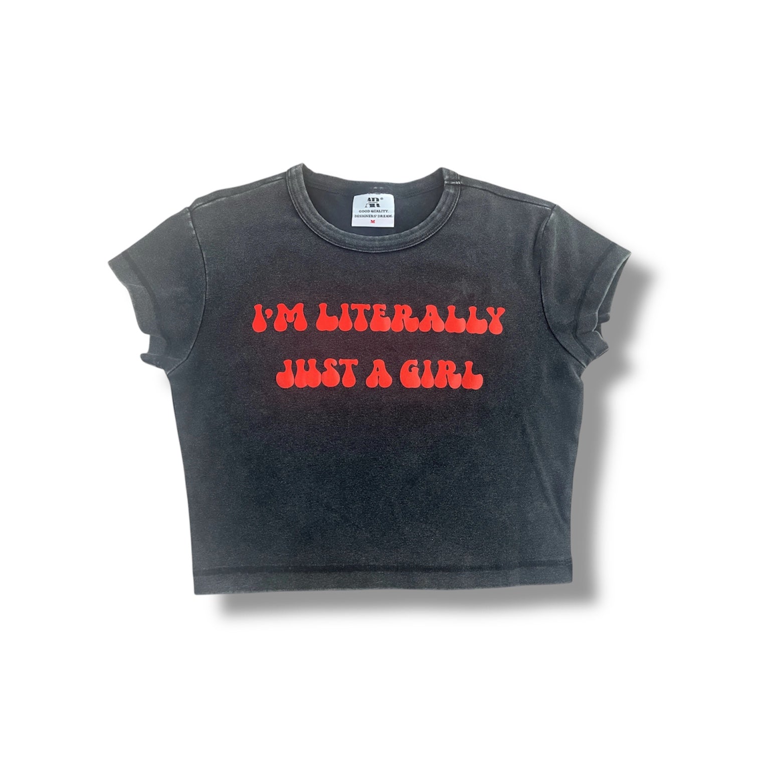 “Just a Girl” Crop Top