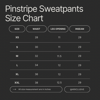 Pinstripe Sweats